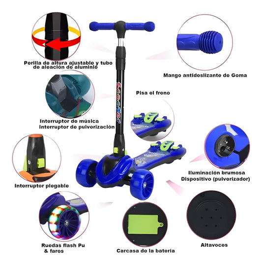 Scooter Musical con Turbo - ANTES (329000) HOYY✨249900 ✨NO TE QUEDES SIN LA TUYA LIQUIDACION 20266